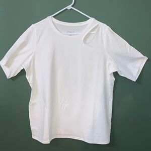 G.I.L.I. White Cutout Tee Nwot
